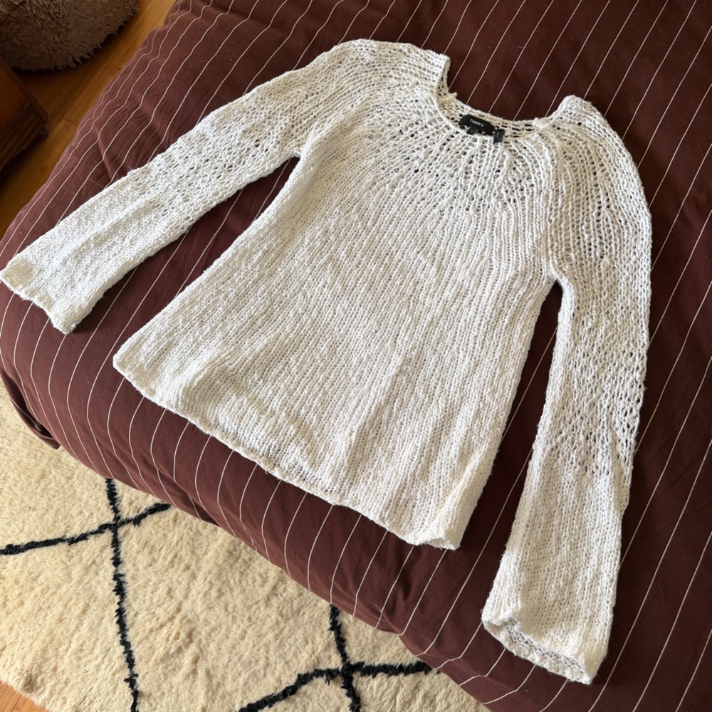 Theory Open Knit Sweater